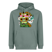 Sage Minnesota State Map Heavyweight Hoodie - RanaPortraitStore