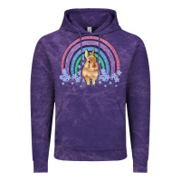 Cloud Purple bunny rainbow Vintage Hoodie - Artiststas