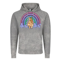 Cloud Rock bunny rainbow Vintage Hoodie - Artiststas