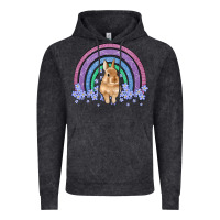 Vintage Black bunny rainbow Vintage Hoodie - Artiststas