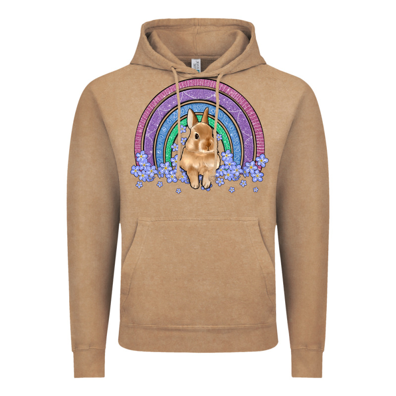 Bunny Rainbow Vintage Hoodie by Artiststas | Teevron