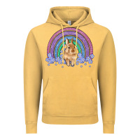 Vintage Mustard bunny rainbow Vintage Hoodie - Artiststas
