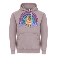 Vintage Zinc bunny rainbow Vintage Hoodie - Artiststas