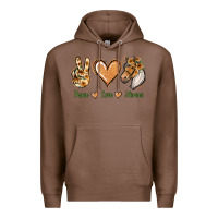Chestnut Peace Love Horses Premium Hoodie - Jasminsmagicworld