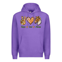 Purple Peace Love Horses Premium Hoodie - Jasminsmagicworld