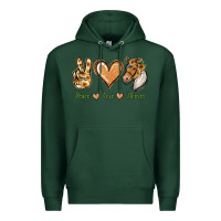 Sports Green Peace Love Horses Premium Hoodie - Jasminsmagicworld