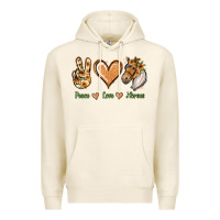 Tofu Peace Love Horses Premium Hoodie - Jasminsmagicworld