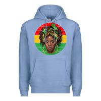 Colony Blue black women Premium Hoodie - BarkalooDesign