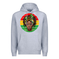 Heather Grey black women Premium Hoodie - BarkalooDesign