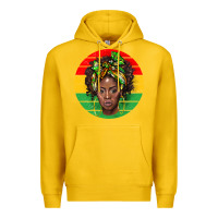 Lemon black women Premium Hoodie - BarkalooDesign