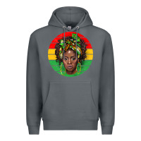 Rock black women Premium Hoodie - BarkalooDesign