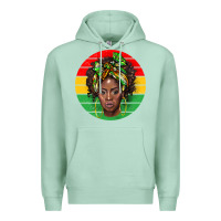 Seafoam black women Premium Hoodie - BarkalooDesign
