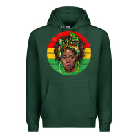 Sports Green black women Premium Hoodie - BarkalooDesign