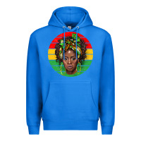 True Royal black women Premium Hoodie - BarkalooDesign