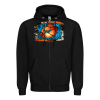 Black Basketball Lips Zipper Hoodie - Jasminsmagicworld
