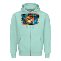 Seafoam Basketball Lips Zipper Hoodie - Jasminsmagicworld