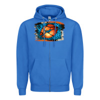 True Royal Basketball Lips Zipper Hoodie - Jasminsmagicworld
