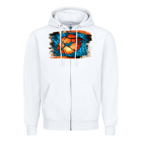 White Basketball Lips Zipper Hoodie - Jasminsmagicworld