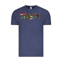 Vintage Denim Believe Christmas Vintage Tee - CowhideDigitalArt