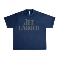 Navy jet lagged cute world traveler & funny vacation pullover hoodie Urban Heavy Tee - linhVisuals