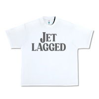 White jet lagged cute world traveler & funny vacation pullover hoodie Urban Heavy Tee - linhVisuals