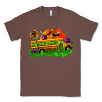 Chestnut Halloween School Bus Classic Tee - FaDigitalArtStudio
