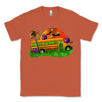 Copper Halloween School Bus Classic Tee - FaDigitalArtStudio