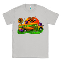 Moon Dust Halloween School Bus Classic Tee - FaDigitalArtStudio