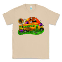 Mushroom Halloween School Bus Classic Tee - FaDigitalArtStudio