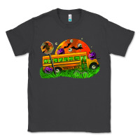 Smoke Halloween School Bus Classic Tee - FaDigitalArtStudio