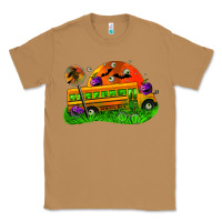 Toasted Coconut Halloween School Bus Classic Tee - FaDigitalArtStudio