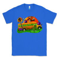 True Royal Halloween School Bus Classic Tee - FaDigitalArtStudio