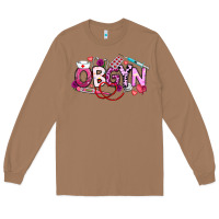 Toasted Coconut Valentine OBGYN Long Sleeve Tee - CowhideDigitalArt