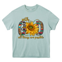 Arona with god all things are possible with sunflower bbs Heavy Core Tee - BundleAndBundleShop