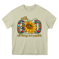 Mossy with god all things are possible with sunflower bbs Heavy Core Tee - BundleAndBundleShop