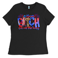 Black boom bitch get out the way Ladies Tee - CowhideDigitalArt