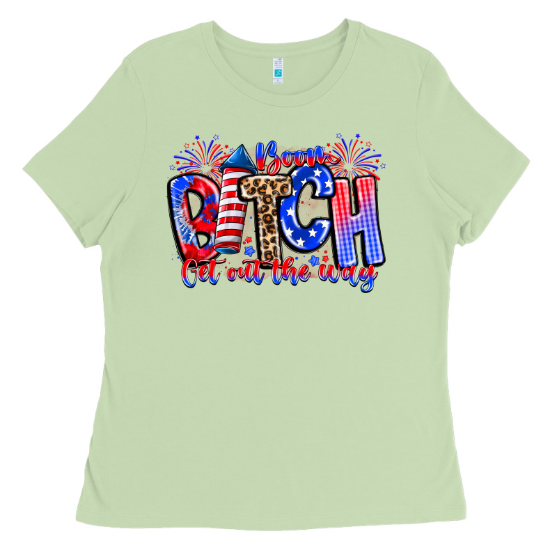 Boom Bitch Get Out The Way Ladies Tee by CowhideDigitalArt | Teevron