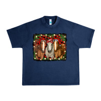 Navy Christmas horses Urban Heavy Tee - RanaPortraitStore