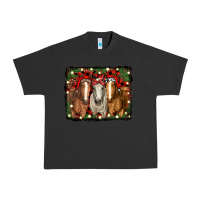 Pigment Black Christmas horses Urban Heavy Tee - RanaPortraitStore