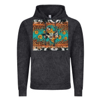 Vintage Black bull skull texas map sunflower leopard cowhide Vintage Hoodie - Artiststas