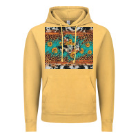 Vintage Mustard bull skull texas map sunflower leopard cowhide Vintage Hoodie - Artiststas