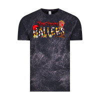 Cloud Black busy raising ballers Vintage Tee - CowhideDigitalArt