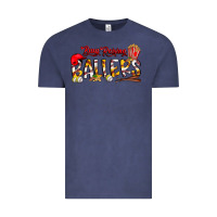 Vintage Denim busy raising ballers Vintage Tee - CowhideDigitalArt