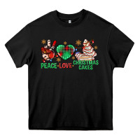 Black peace love christmas cakes bbs Heavy Core Tee - BundleAndBundleShop