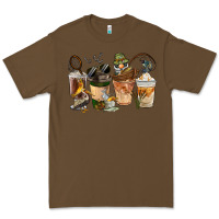 Cacao Fishing Coffee Cups Premium Tee - FaDigitalArtStudio