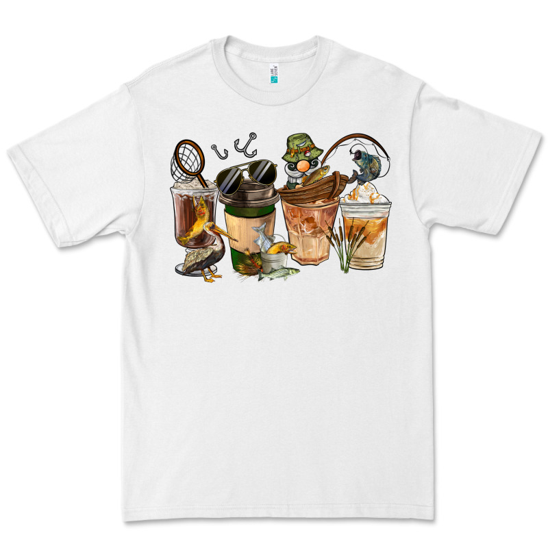 Fishing Coffee Cups Premium Tee by FaDigitalArtStudio | Teevron