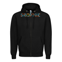 Black grammie cowhide sunflower 1 Zipper Hoodie - Jasminsmagicworld
