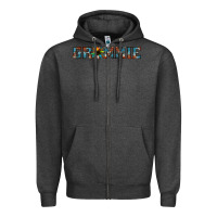 Charcoal Heather grammie cowhide sunflower 1 Zipper Hoodie - Jasminsmagicworld