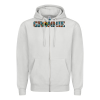 Dove Grey grammie cowhide sunflower 1 Zipper Hoodie - Jasminsmagicworld