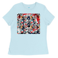 Baby Blue american ice cream Ladies Tee - CowhideDigitalArt